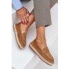 Dámske hnedé espadrilky z EKO semišu LT33-01 CAMEL