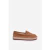 Dámske hnedé espadrilky z EKO semišu LT33-01 CAMEL