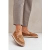 Dámske hnedé espadrilky z EKO semišu LT33-01 CAMEL
