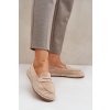 Dámske béžové espadrilky z EKO semišu, kód LT33-01 BEIGE
