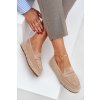 Dámske béžové espadrilky z EKO semišu, kód LT33-01 BEIGE