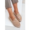 Dámske béžové espadrilky z EKO semišu, kód LT33-01 BEIGE