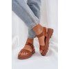 Dámske Sandále na platforme camel evaretha / AI17 CAMEL (Veľkosť 38)