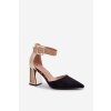 Sandály Na Podpatku Se Špičatými Nosy Černé Gekkaria (Veľkosť 37)