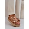 Sandály S Pletením A Přezkami Na Masivní Platformě Camel Aralissea (Veľkosť 36)