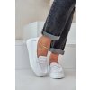 Dámské Kožené Mokasíny Na Platformě A Klínu Bílé Elanindel (Veľkosť 40)
