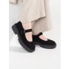 Čierne dámske poltopánky na platforme Goodin kod CCC -1- GD-FL6053B (Veľkosť 36)