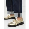 Dámske zlaté mokasíny z ekokože, elegantné, kód G1770
