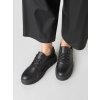 Čierne dámske tenisky z eko kože na šnúrovanie, kód 1533-1