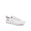 Biele pánske tenisky z ekokože, kód KK174008 BIAŁE