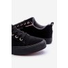 Pánské nízke materiál tenisky big star kk174002 čierne / KK174002 CZARNE (Veľkosť 40)