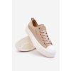 nízke na šnúrovanie tenisky big star ll274969 béžove / LL274969 BEŻ (Veľkosť 36)