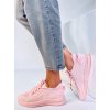 Ružové dámske textilné tenisky na bežné nosenie SJ2152