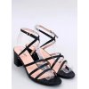 Dámske čierne lodičky z eko kože na 6-9 cm, CIC-103
