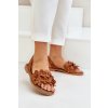 Dámske hnedé sandále z prírodnej kože, kód 40425 BF.BRĄZ