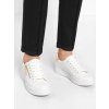 Dámske biele tenisky z eko kože na šnúrovanie, kód 7-29