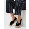 Čierne dámske sandále z ekologického semišu, kód 100-286