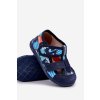 Papuče milami Detské na suchý zips s dinosauřími motivy modré reathiana / 118 BLUE (Veľkosť 21)