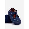 Detské papuče milami elastické na suchý zips granátové ambette / 226/BR-2 BLUE (Veľkosť 21)