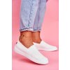 Dámske biele slip-on tenisky z textilu FF274A608 WHITE