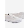 Dámske hladké nízke tenisky big star ll274058 biele / LL274058 BIAŁE (Veľkosť 37)
