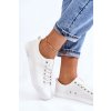 Dámske hladké nízke tenisky big star ll274058 biele / LL274058 BIAŁE (Veľkosť 37)
