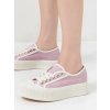 Dámske fialové tenisky z textilu na bežné nosenie, BB106