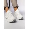 Biele dámske tenisky z textilu na každodenné nosenie, kód WX-132