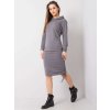 Dámske tmavo-sive šaty športove kód produktu RV-SK-6163.02X