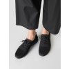 Dámske čierne mokasíny z priedušnej tkaniny, kód 933