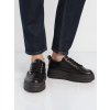 Dámske čierne mokasíny z ekologickej kože, streetwear, casual, DKB8213