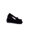 Dámské Semišové Mokasíny černé Morreno (Veľkosť 37)