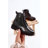 Detské členkové topánky  čierne kód obuvi II374047 (Veľkosť 32)