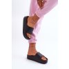 Dámske platformové žabky s penou čierne airaplea / 24SD19-7564 BLACK (Veľkosť 41)