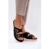 Dámske Sandále na platforme a klíne čierne vimarils / 834370 NOIR (Veľkosť 36)