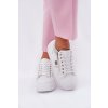 Dámske tenisky z ekokože na plnej platforme biele, GLA1111 WHITE