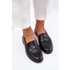 Elegantní dámské mokasíny z přírodní kůže Černé Vinceza 18100 (Veľkosť 36)