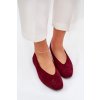 Klasické Baletky Z z eko semišue Bordové Osallin (Veľkosť 36)