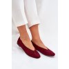 Klasické Baletky Z z eko semišue Bordové Osallin (Veľkosť 36)