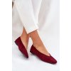 Klasické Baletky Z z eko semišue Bordové Osallin (Veľkosť 36)