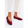 Klasické Baletky Z z eko semišue Bordové Osallin (Veľkosť 36)
