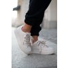 Dámske tenisky so zdobením na platforme béžove eanneth / 8970/BL575P BEIGE (Veľkosť 36)