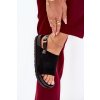 Dámske Sandále z eco semišu na platforme čierne migola / 3771 BLACK (Veľkosť 36)