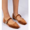 Dámske baleríny hnedé kód X5-318 - GM X5-318 CAMEL 38 - GM (Veľkosť 38)