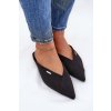 Dámske papuče s špičatými nosy big star rr274210 čierne / (Veľkosť 36)