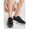 Dámske čierne športové mokasíny z textilu, kód 6495