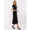 Dámske čierne šaty pletene dizajnove kód produktu NM-SK-K439.78