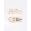Béžové dámske mokasíny na platforme Goodin kod CCC -1- GD-WL-75BE (Veľkosť 40)