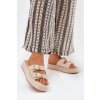 Dámské Sandały Na Platformě S Přezkami A Pletením Béžové Limme (Veľkosť 38)