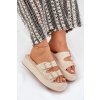 Dámské Sandały Na Platformě S Přezkami A Pletením Béžové Limme (Veľkosť 38)